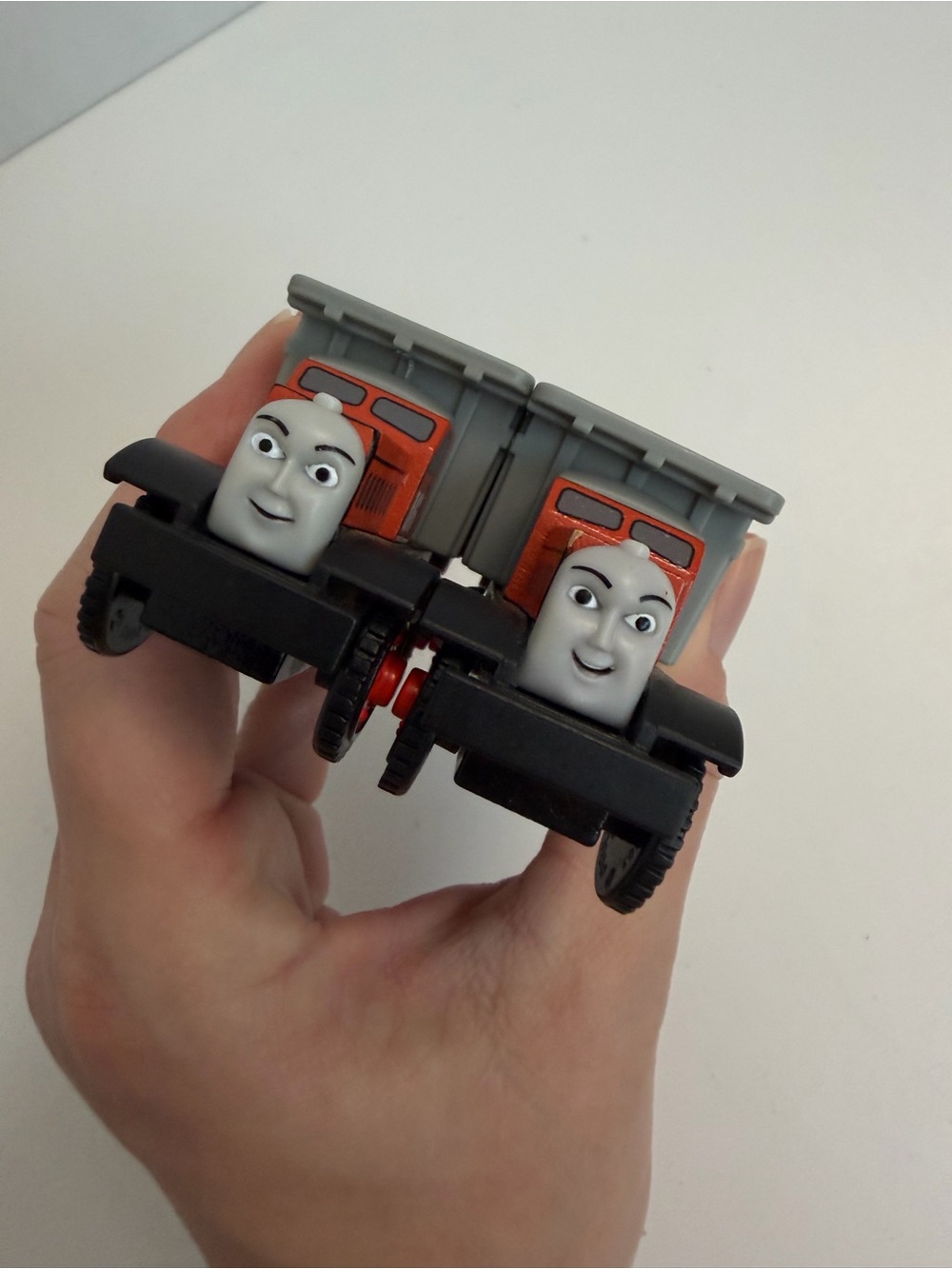 Thomas The Tank Engine & Friends Wooden Railway Trains Max Monty Dump Trucks Set